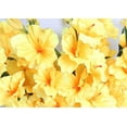 thumbnail image 3 of Yellow Gladiolus Artificial Flowers Yellow Gladiolus Flowers 3.3in Silk Gladiolus Flowers with Stems Artificial Gladiolus Flowers for Home Wedding Office Decoration(Yellow), 3 of 5