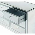 thumbnail image 2 of 48 inch mirrored six drawer cabinet in white, 2 of 2