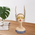 thumbnail image 4 of ala estatua de resina estatuilla personaje escultura artesanía hogar dormitorio ornamento escritorio / estantería / de comedor estatui gris Macarena Figuras de niña de resina, 4 of 7