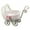 Pink1, variant on XINGAG Mini Carriage Basket, Woven Stroller Shaped Candy Holder, Table Centerpiece Decor Storage Basket for Baby Shower Party Favors