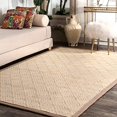 thumbnail image 2 of nuLOOM Bordered Donnetta Sisal Natural 4' x 6' Area Rug, 2 of 4
