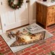 thumbnail image 4 of Seyotauo Christmas Decor 3D Stereoscopic Embroidery Carpet - 24 x16 inch Polyester Xmas Decor Indoor Outdoor, Absorbent Nonslip Dirt Proof Washable Foot Mat for Entryway Kitchen Bathroom Porch Patio, 4 of 6