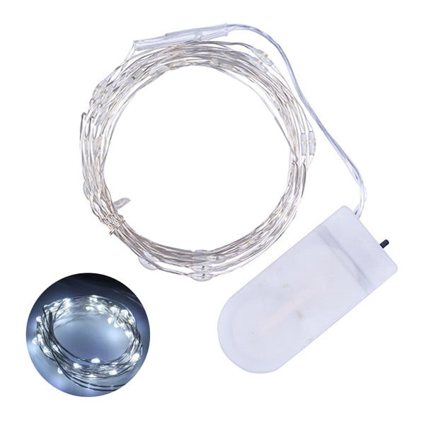 Cadena de lámpara Irfora 2 metros 20 LED Fairy String Light Twistable Plegable Lámpara de decoración plegable IP65 Resistencia al agua para Navidad Festival de vacaciones de Navidad DIY Decoración de Irfora Cadena de lámpara