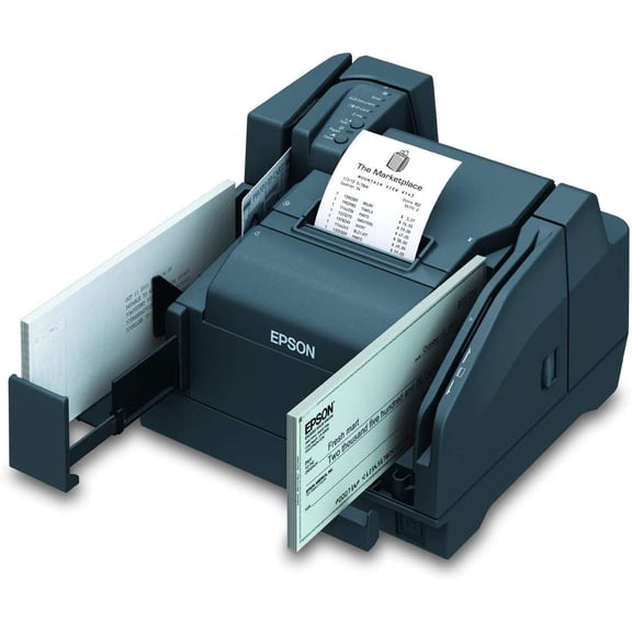 Restored Epson TM-S9000 Multifunction Check Scanner and Thermal Printer, 200 DPM, USB, 1 Pocket P/N A41A267131 (Refurbished)