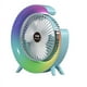 thumbnail image 1 of Ventilador Portátil USB Recargable, Ventilador LED 7 Colores, Ventilador Eléctrico Ajustable A 180°, Ventiladores Camping, Mini Ventilador Escritorio 3 Velocidades, Color Azul, 1 of 5