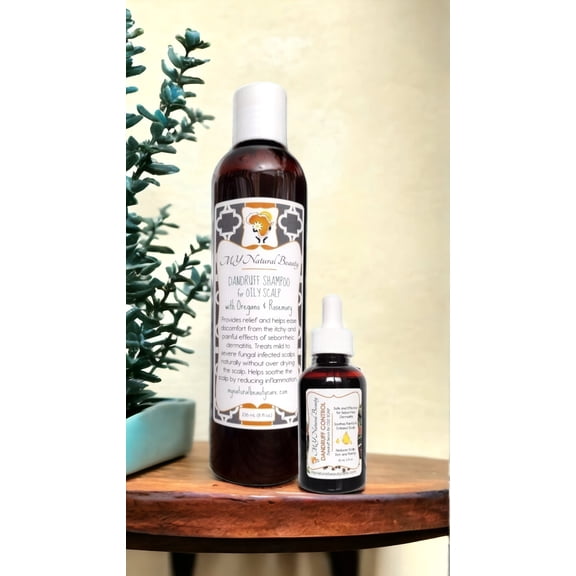 DANDRUFF COMBO | SHAMPOO and LEAVE-IN TREATMENT (OILY Scalp)