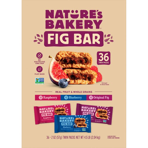 Nature S Bakery Fig Bars Variety Pack 2 Oz 36 Count Walmart Com Walmart Com