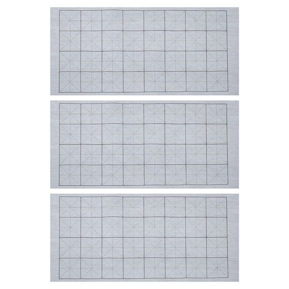 YSNOOWE 3Pcs Calligraphy Water Writing Mat for Home Practice Grey Nonwoven Fabrics Back to School