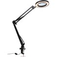 thumbnail image 1 of Hongchun Desk Magnifying Lamp with 8X Glass Lens 720 LED 3 Dimming Modes USB Powered Professional Hands Free Magnifying Glass with Clamp for Repair Crafts Reading Leisure, 1 of 5
