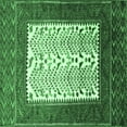 thumbnail image 1 of Ahgly Company Indoor Square Persian Emerald Green Traditional Area Rugs, 3' Square, 1 of 4
