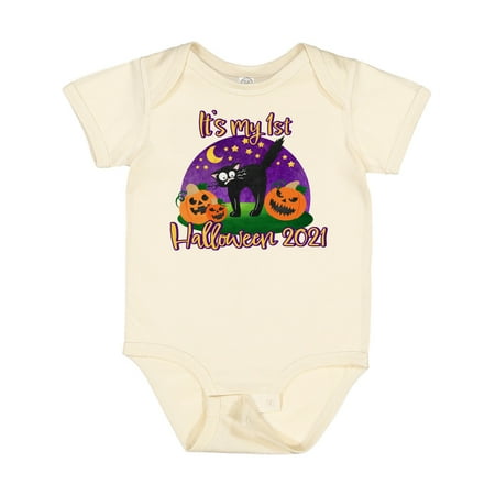 

Inktastic It s My 1st Halloween 2021 Gift Baby Boy or Baby Girl Bodysuit