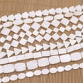 thumbnail image 2 of EOEMY 10-20mm Natural White Mother Of Pearl Shell Loose Beads 15" Choose -Heart 10mm, 2 of 9