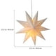 thumbnail image 2 of 1pc Navidad colgante lámpara fiesta lámpara 3d lámpara decoración navidad muestra estrella lámpara en forma de estrella, 2 of 5