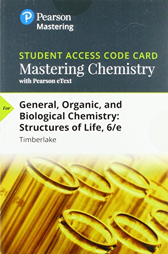 Mastering Chemistry With Pearson EText Standalone Access Card For Mastering Chemistry With Pearson EText Standalone Access Card For