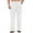 White, variant on COOFANDY Men's Cotton Linen Yoga Pants Lightweight Straight Leg Pants Casual Vacation Beach Wedding Dress Trousers