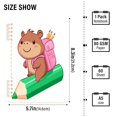 thumbnail image 2 of Wirebound Notebook Hardcover Spiral Notebooks Cute Brown Capibara, 60 Pages, 80 GSM, 5.7 x 8.3in, 2 of 7