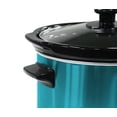 thumbnail image 4 of Elite Gourmet MST-275XP 2 Qt Oval Slow Cooker, Turquoise, 4 of 7