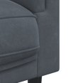 thumbnail image 5 of vidaXL 3 Piece Sofa Set with Pillows Dark Grey Velvet, 5 of 5