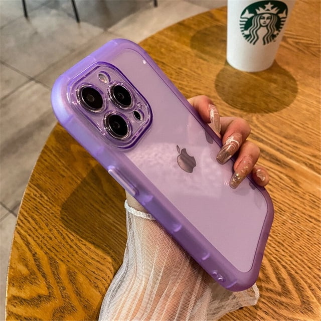 Funda de silicona a prueba de golpes para iPhone, protector de lente transparente para iPhone 14, 13, 12, 11 Pro, Max, X, XR, XS, 7, 8 Plus, SE Fivean unisex