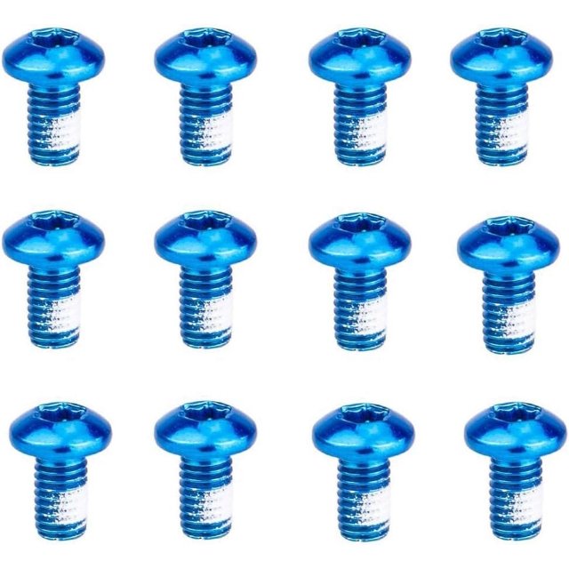 12 tornillos de rotor de freno de disco de bicicleta de montaña, tornillos M510 mm, tornillos de acero inoxidable T25, tornillos de disco de freno de bicicleta, juego de 12