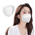 thumbnail image 1 of 80 mascarillas desechables KN95, protectoras, a prueba de polvo, para adultos, 3D, N95, 1 of 4