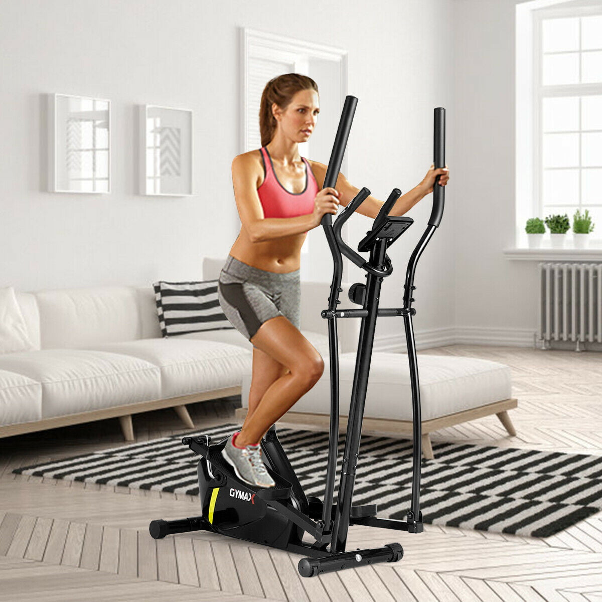 Details about   Brand new Magnetic Elliptical Machine Trainer for Home Gym Exercise help you fit 