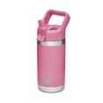 thumbnail image 1 of YETI Rambler Jr. 12 oz Kids Bottle, with Straw Cap, Harbor Pink, 1 of 4