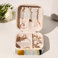 thumbnail image 6 of Penguin Travel Portable Square Jewelry Box - Bracelet Holder and Jewelry Stand - Ideal for Rings, Earrings, Necklaces, and Bracelets - Suitable for Girls and Women, 6 of 6