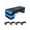 Blue, variant on Aerobic Exercise Step Adjustable Aerobic Stepper For Exercise Workout Step Platform For Step Up, 26.5" Step Deck With 4" 6" 8" Adjustable Height Risers, Women Home Gym Cardio Fitness