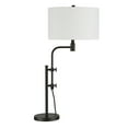 thumbnail image 5 of Evelyn&Zoe Polly Height-Adjustable Table Lamp with Fabric Shade, Blackened Bronze/White, 5 of 7