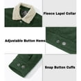 thumbnail image 6 of TACVASEN Men's Corduroy Jackets Sherpa Lined Winter Coats Thermal Warm Thick Fleece Jacket Casual Snap Button Lapel Collar Trucker Cargo Jackets with 5 Pockets, 6 of 8