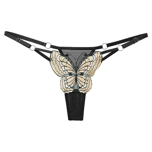 Ozmmyan Sexy Underwear for Women, Plus Size Lace Sheer Lingerie Panties Lace Knickers Briefs Underwear Thong for Women Naughty for Play, Gift, on Clearance