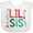 AA-White, variant on Inktastic Lil Sis Girls Sister Announcement Girls Baby Bib