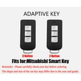thumbnail image 2 of 2 Button Key Fob Cover for Mitsubishi Outlander Sport Eclipse Cross ASX Mirage RVR Lancer Fortis Ex Smart Key Cover for Mitsubishi Keyless Entry Remote Shell Accessories-A Keychain, 2 of 7