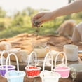 thumbnail image 4 of 7 cestas de Pascua coloridas para guardar huevos, cestas tejidas para huevos de Pascua, 4 of 6