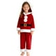thumbnail image 2 of Conjunto de sudadera con capucha de manga larga para niños. El traje de Papá Noel de invierno es un divertido conjunto de sudadera con capucha de manga larga y pantalones para niños. Poliéster para ni, 2 of 6