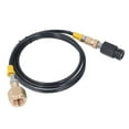 thumbnail image 3 of CGA320 CO2 Refill Connector Soda Refill Adapter , Soda Machine Connector  Stainless Steel Soda Machine Adapter Hose Kit with 60in Hose for Filling Soda Tank, 3 of 7