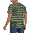 thumbnail image 5 of Haiem Hip Hop Hipster Baseball Jersey Button Down Shirts Sports Uniforms Men Women Jersey(Jungle Green Camo USA Flag,XX-Large), 5 of 9