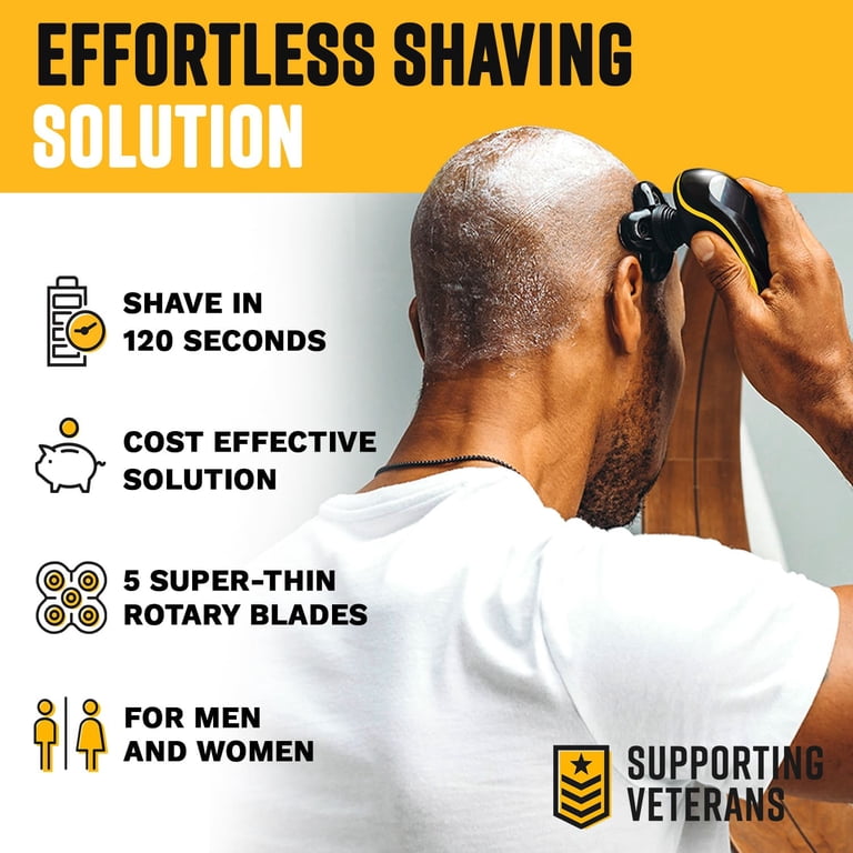 The Cut Buddy Bald Buddy Ergonomic Head Shaver, Gray photo 6