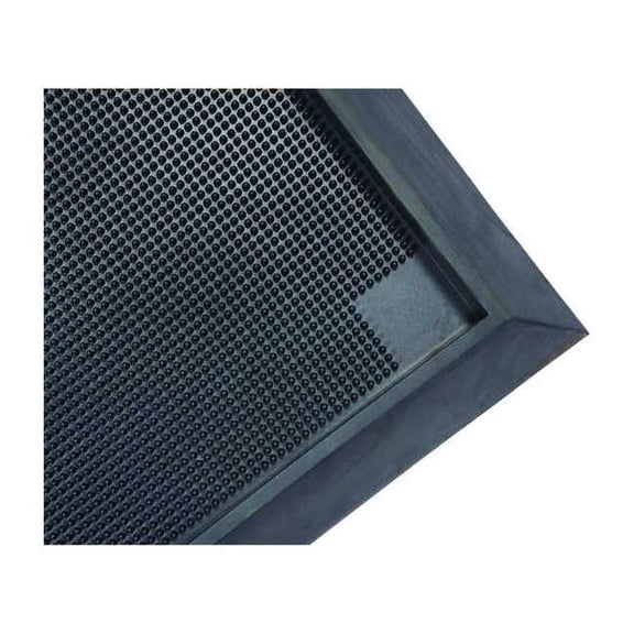 Sanitizing/Disinfecting Mat, Rubber, 2 1/2 in Thick, 32 in W x 39 in L, Black 351S3239BL