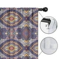 thumbnail image 4 of Blackout Kids Curtains,Multicolor Ethnic Geometric Pattern (4) Childrens Insulated Curtains Set Of 2,Bedroom Essentials,Toddler Room Decor 42x63in(106x160cm), 4 of 5