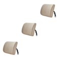 thumbnail image 4 of Transemion Relieve Back Pain Memory Cotton Lumbar Support Pillow Wide Application light brown 33x32x10cm 3Set, 4 of 6