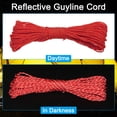 thumbnail image 4 of 65 Feet Reflective Guyline Camping Paracord 2mm , 3 Pack Nylon Tent Cord Guyline Rope Bright Red, 4 of 6