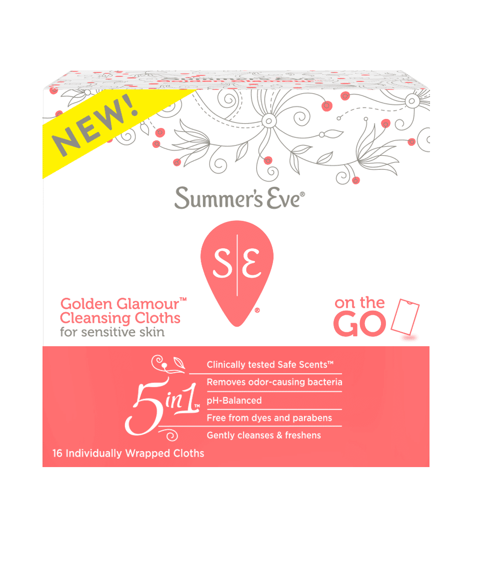 Summer's Eve Summer's Eve Feminine Cleansing Cloths, Golden Glamour, 16 Count