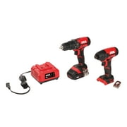 Skil CB739001 20 Volt PWRCORE20 Brushless Lithium-Ion 1/2 in. Cordless Drill Driver and 1/4 in. Hex Impact Driver Combo Kit (2 Ah)