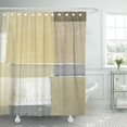 thumbnail image 1 of Cortina de ducha ABPHQTO Lienzo beige 165x180 cm, 1 of 2