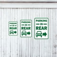 thumbnail image 4 of Portrait Round Plus Parking in Rear Wall or Door Sign | Indoor or Outdoor Parking Signage - Small, 4 of 8