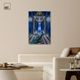 thumbnail image 2 of Art Remedy Modern Tiger Art Canvas, 30" x 45", Gallery Wrapped, Peacock Lobby, 2 of 7