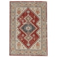thumbnail image 2 of Contemporary Home Living 2' x 3' Medallion Rectangular Area Throw Rug - Cream and Rust Red, 2 of 7