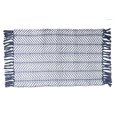 thumbnail image 1 of Handwoven Fern Rug 20" X 32" Navy - Set of 2, 1 of 4